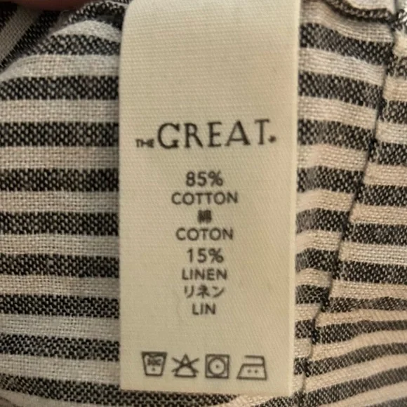 The Great Ruched Gray The Rail Vista Striped Top size XS 295 MSRP - Picture 8 of 11